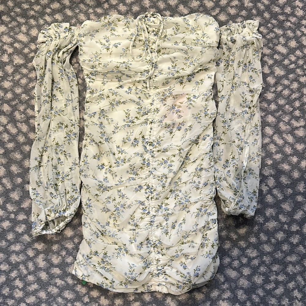 Floral Off the Shoulder Dress (Body-con)